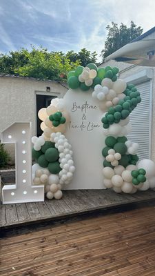 # PACK 7 - 1 backdrop personnalisé + chiffre lumineux + ballons # PACK 7 - 1 backdrop personnalisé + chiffre lumineux + ballons