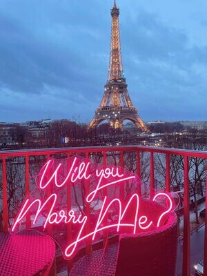 Néon Néon "Will you marry me" rose