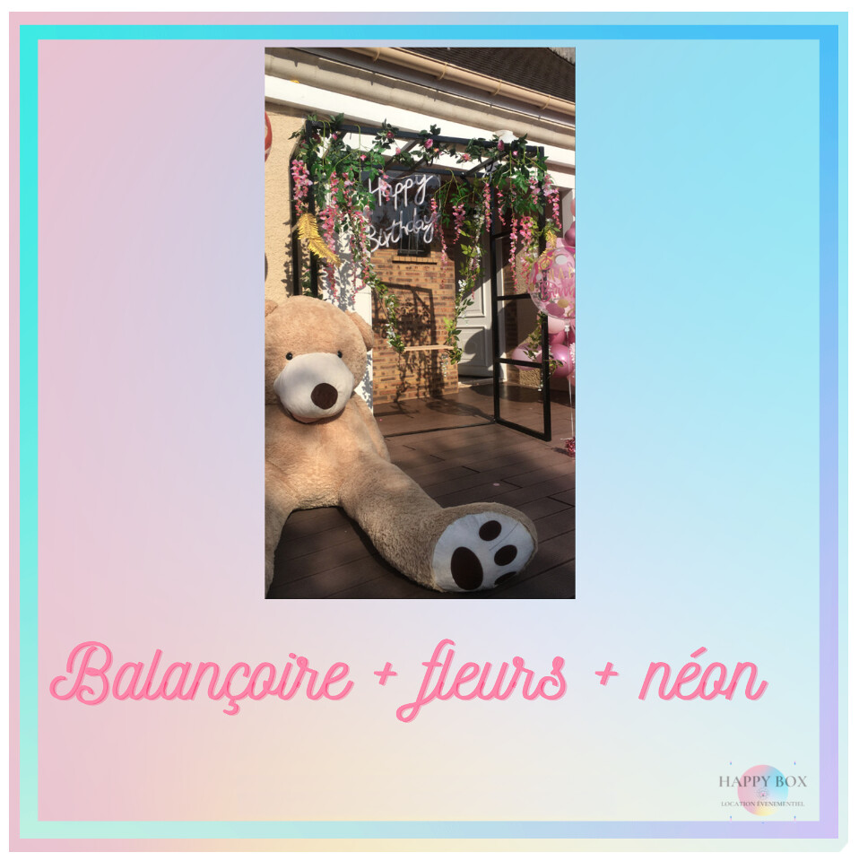 #PACK 3 - Balançoire + fleurs + néon #PACK 3 - Balançoire + fleurs + néon