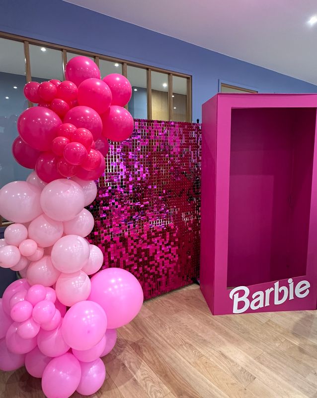 Mur à sequin Rose Barbie Mur à sequin Rose Barbie