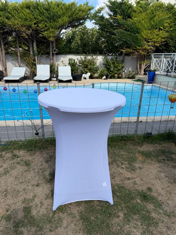 Mange-debout en location — avec ou sans housse Mange-debout en location — avec ou sans housse
