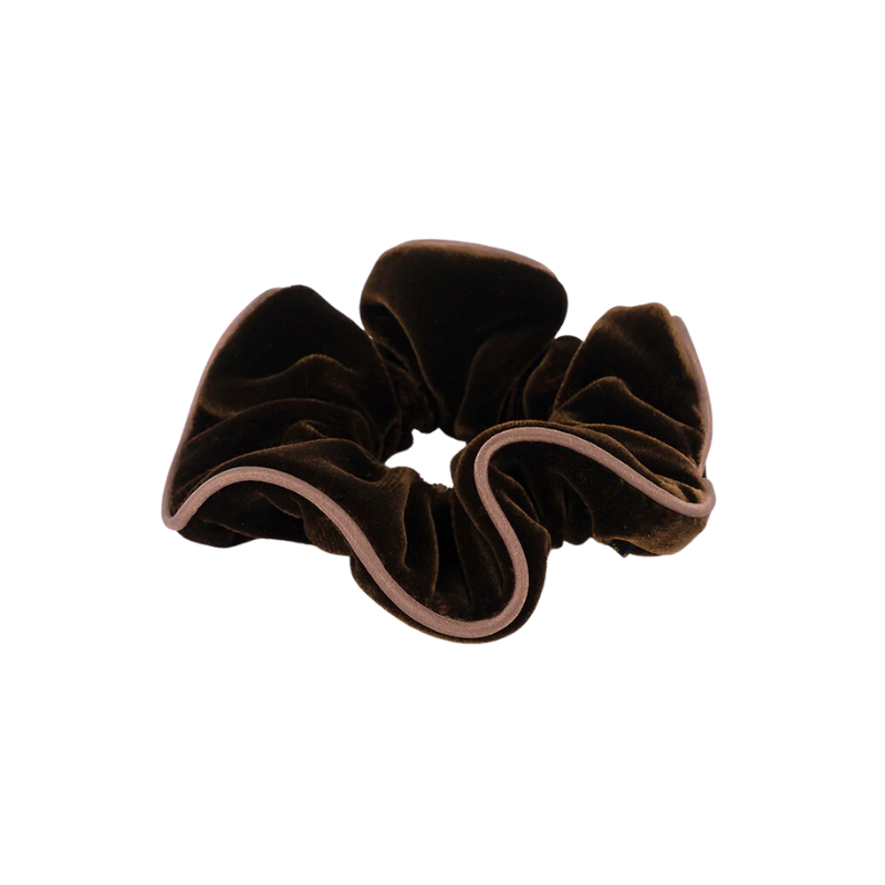 Alexandre de Paris  Satin Scrunchie Café