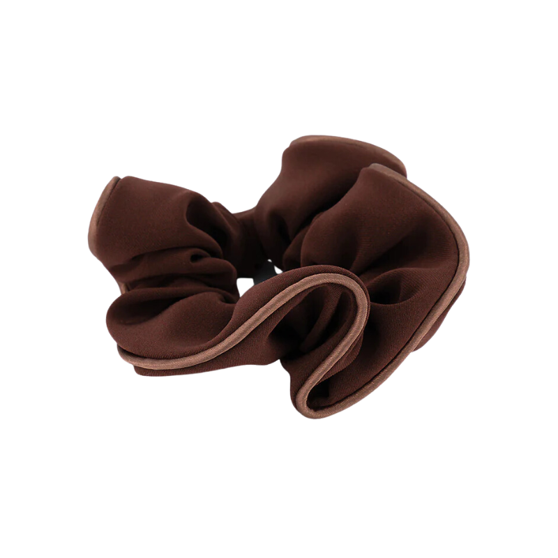 Alexandre de Paris  Satin Scrunchie Café
