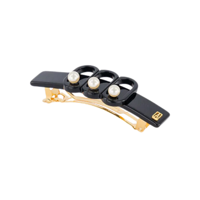 Alexandre de Paris Barrette 6 cm mit Perlen