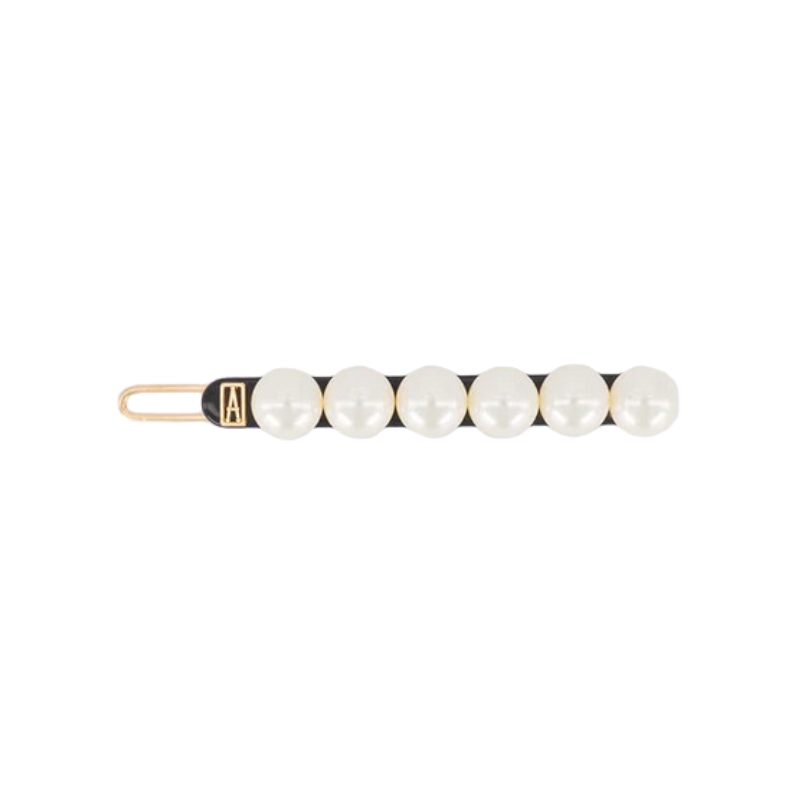 Alexandre de Paris Barrette 6.5 cm mit Perlen