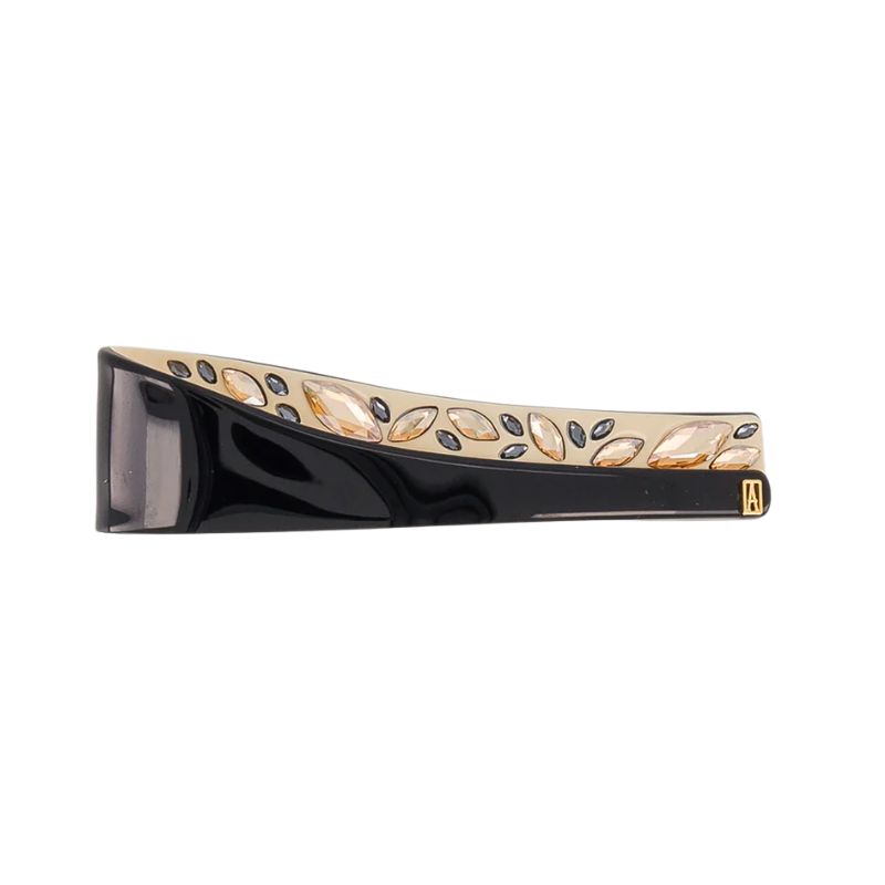 Alexandre de Paris Volte Face Barrette 8 cm Strass