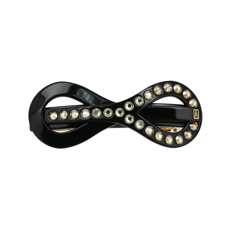 Alexandre de Paris Entrelacs Barrette 8 cm Strass