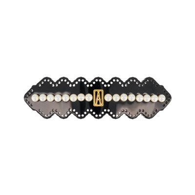 Alexandre de Paris  Dentellia Barrette 6 cm Perle