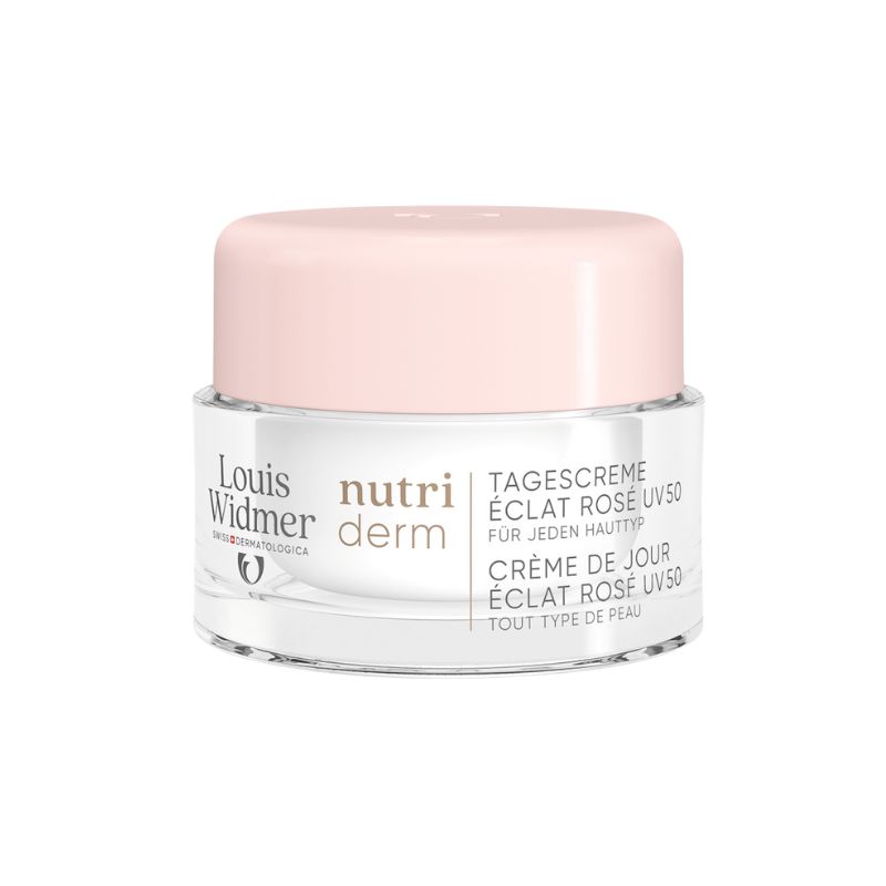 Widmer Nutriderm Tagescreme Éclat Rosé UV 50  unparfümiert 50 ml
