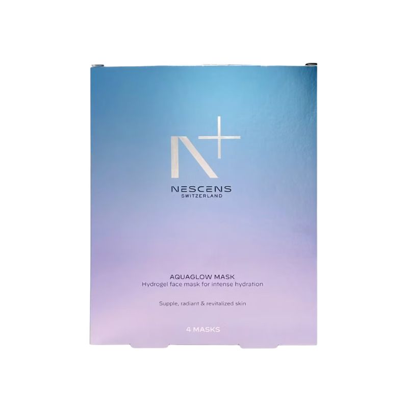 Neuheit Nescens Aqua Glow Hydrogel Maske 4 x 22g