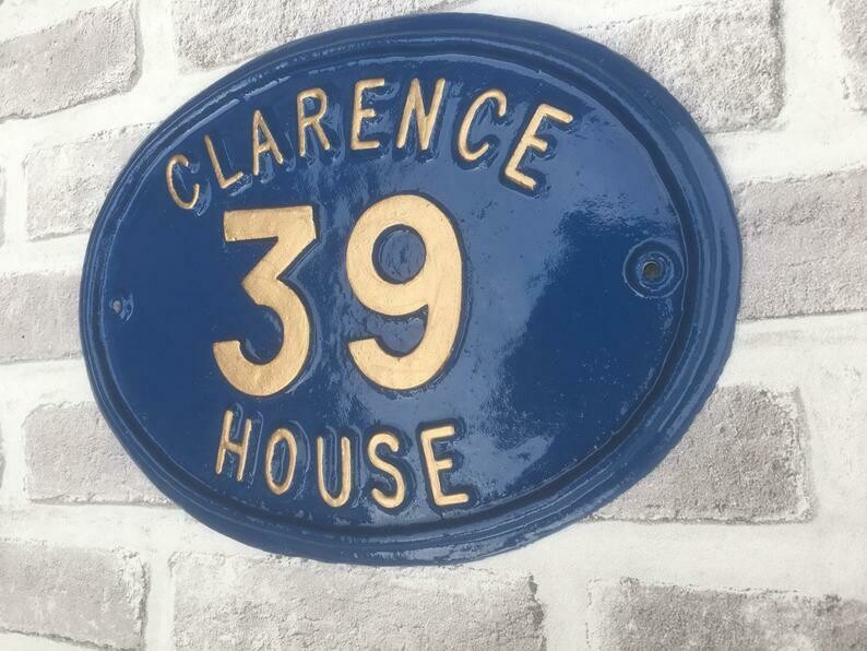 House Number sign. house numbers, address sign, personalised name plate, custom made door sign, house plaque, vintage, shabby chic