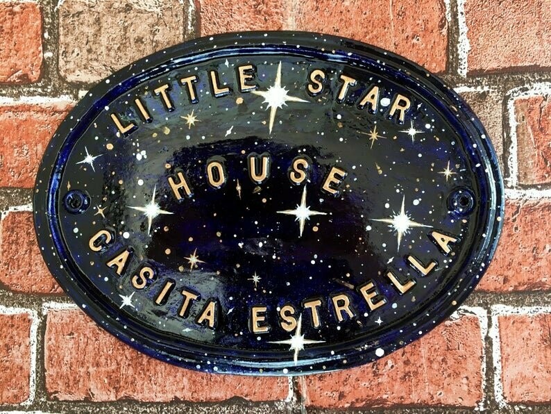 Colonial Style House Numbers, Personalized House Number Plaque, Address Sign, vintage House nameplate