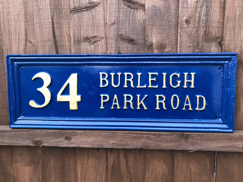 Large Address plaque for house, colonial style house sign, personalized Contemporary Address Signage 
