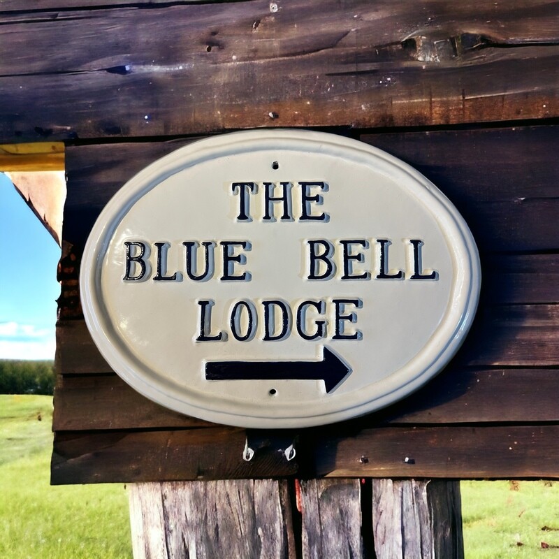 Address plaque for house, business sign, colonial style house sign, personalized directions