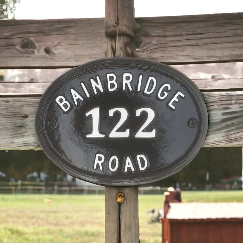 Address plaque for house, colonial style house sign, personalized wedding gift
