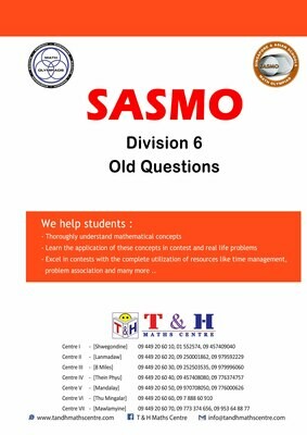 SASMO (GRADE 6) 2006 to 2019