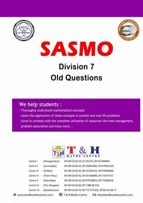 SASMO (GRADE 7) (2011 to 2019)