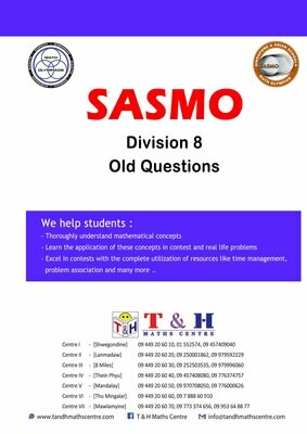 SASMO (GRADE 8) 2011 to 2019