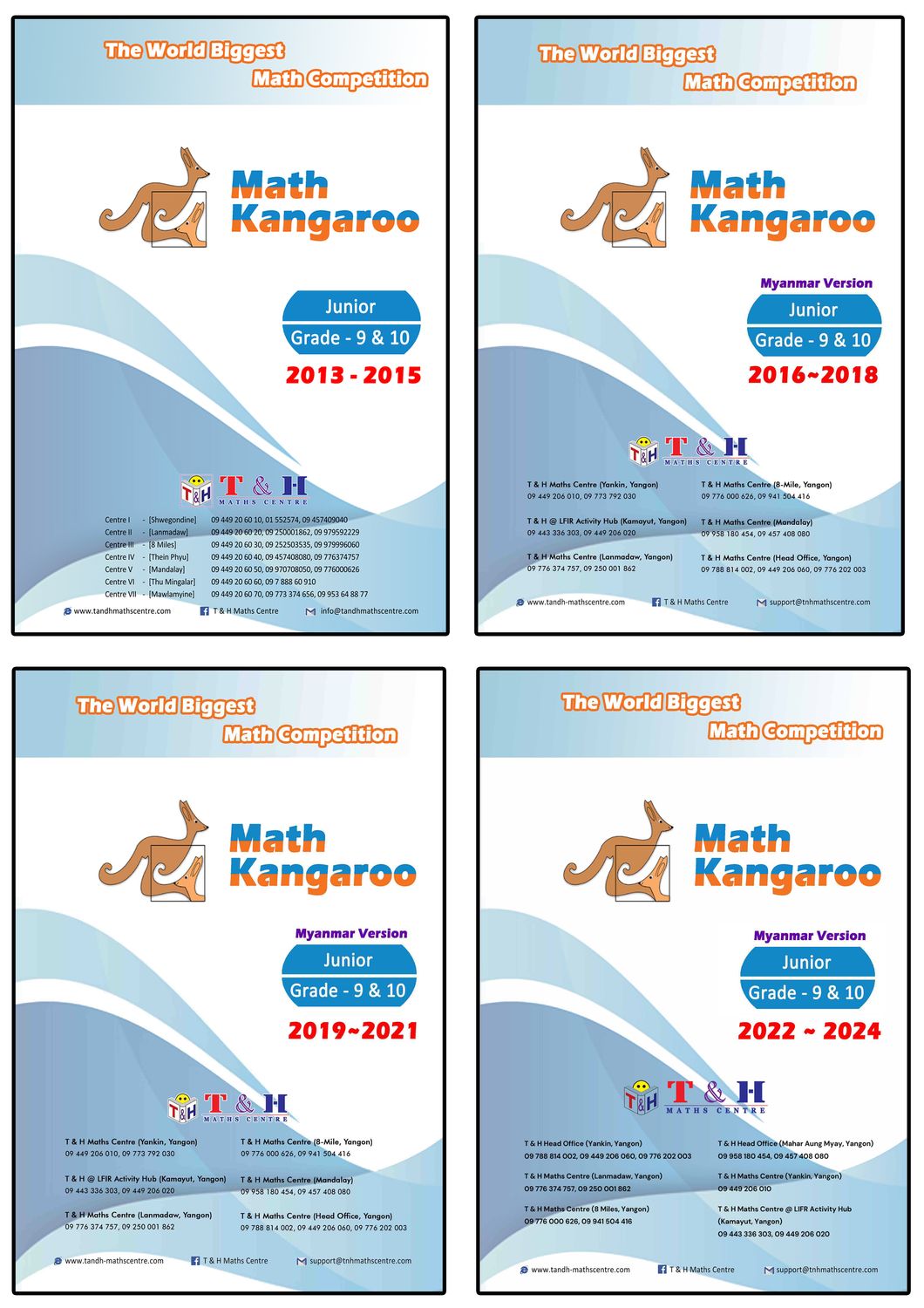 Kangaroo (Junior) Grade 9 & 10 (2013 to 2025)