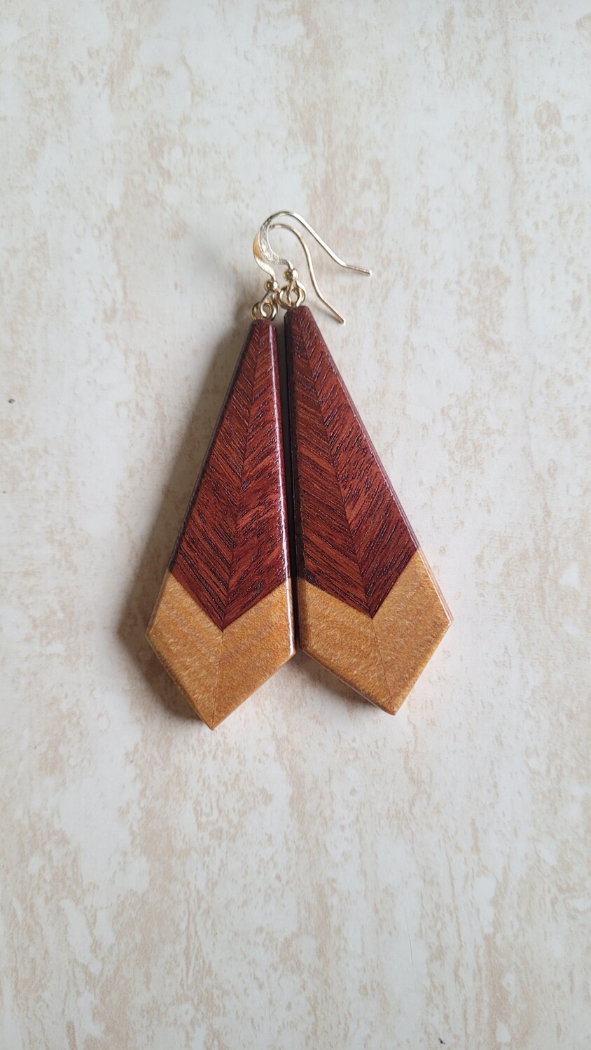 PIUMA CLASSICA - Jarrah & Kauri Wooden Earrings
