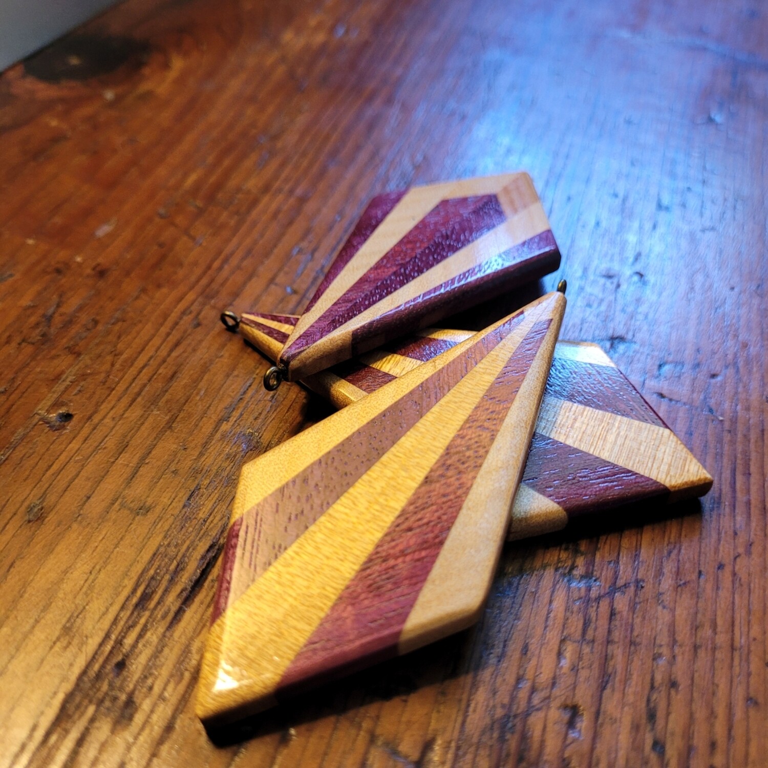 VIOLA 7 - Handmade Wooden Pendant 