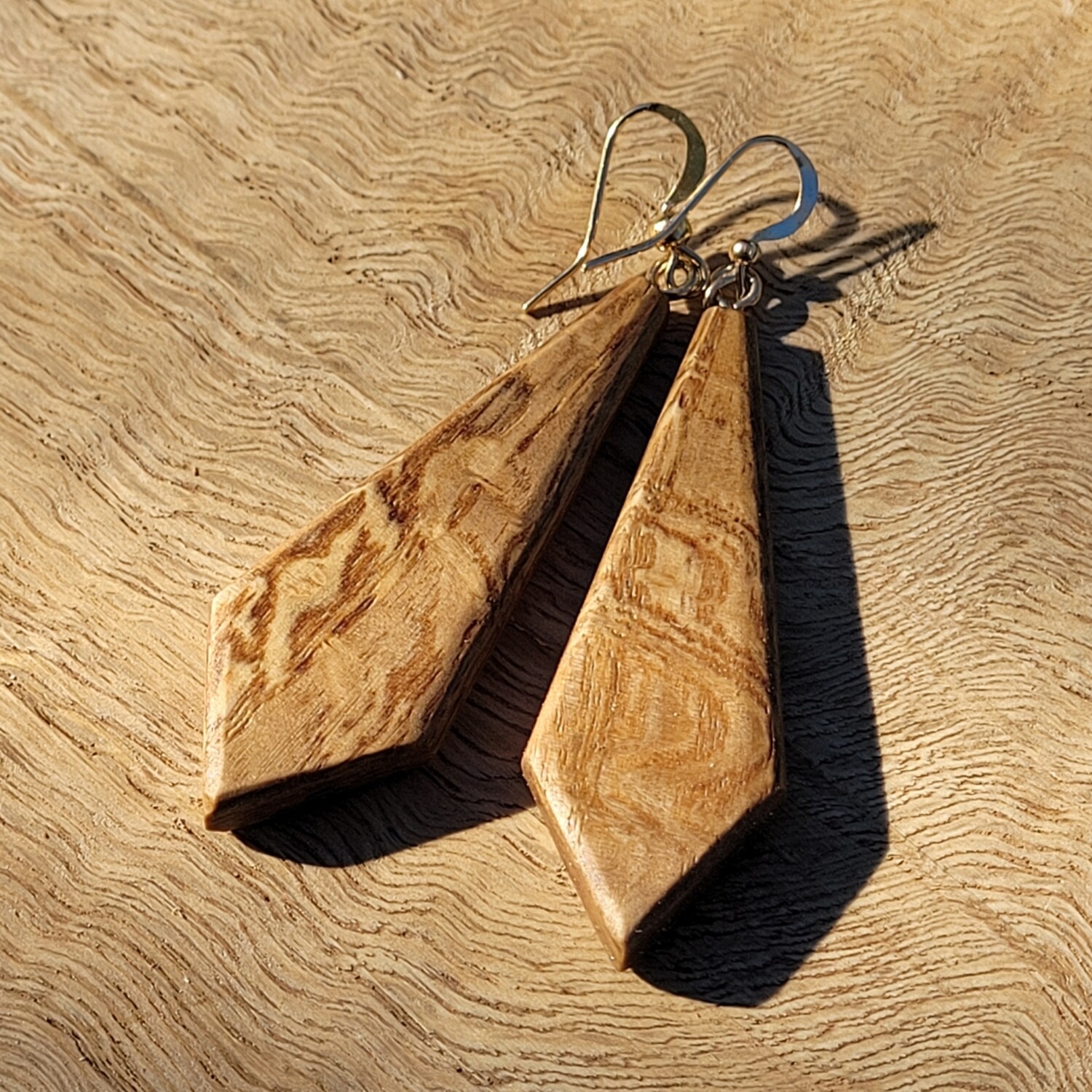 MINI OAK - Handmade Wooden Earrings 