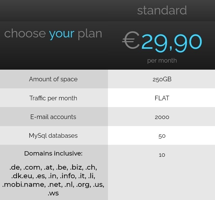 Standard Hosting Service