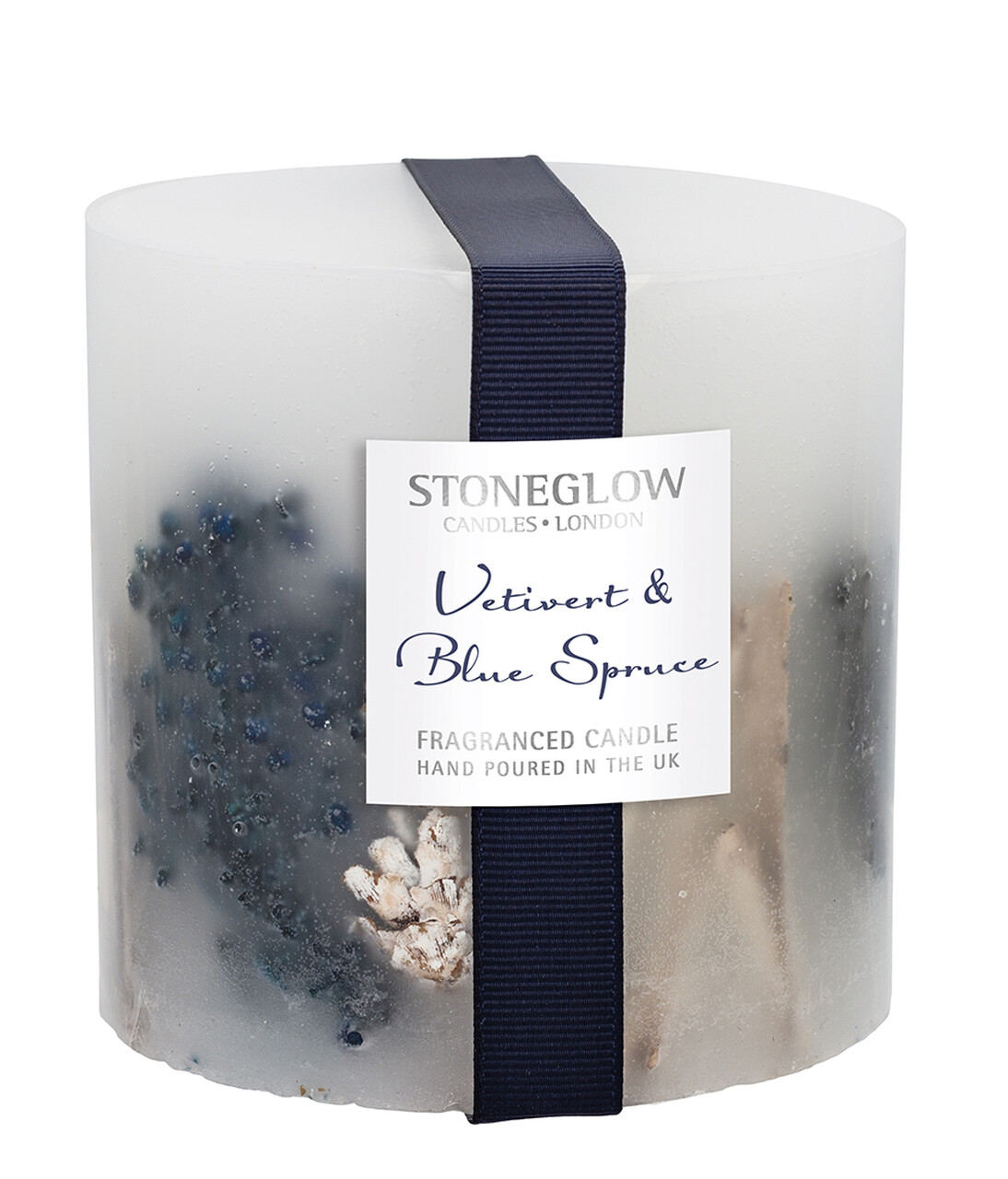 Vetivert &amp; Blue Spruce Natural Fat Pillar