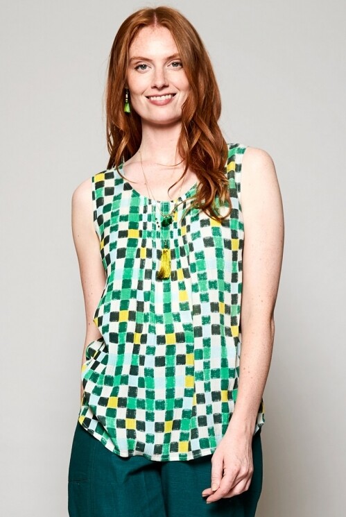 Pintuck Vest