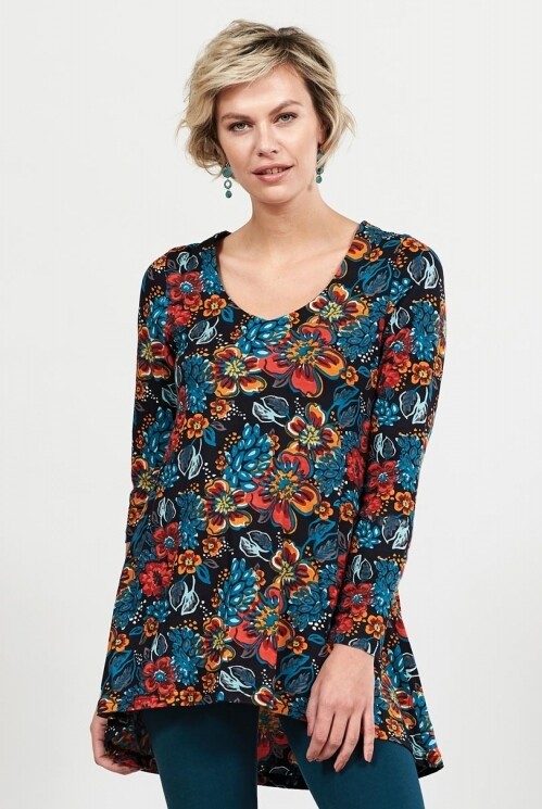 Organic Cotton Scoop Hem Tunic