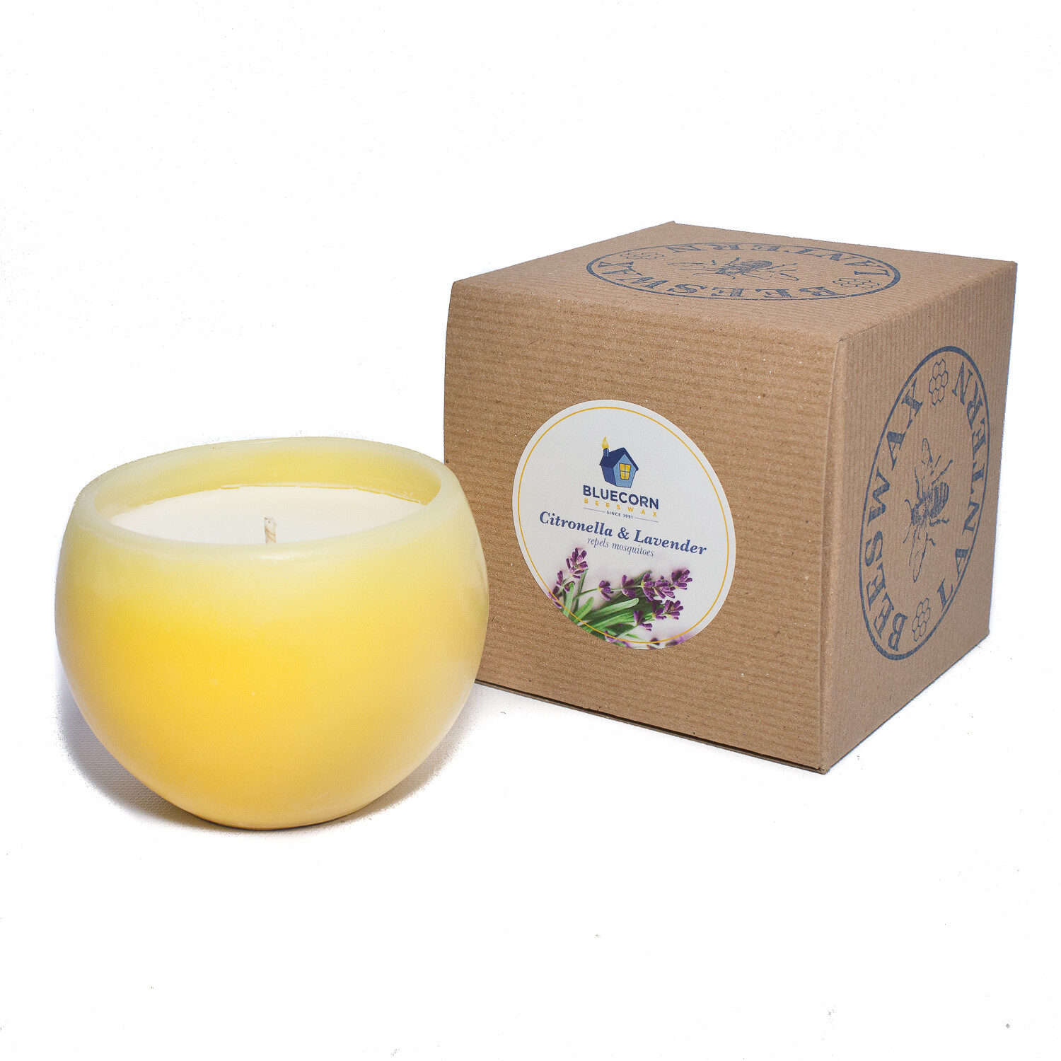 CITRONELLA-LAVENDER BEESWAX LANTERN