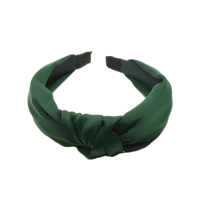 Plain Satin Top Knot Headband Fore