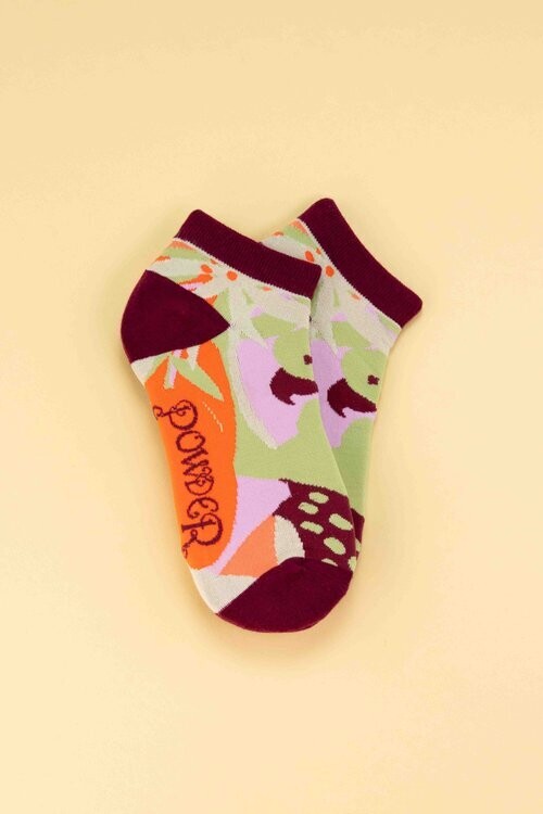 LADIES TRAINER SOCKS MODERN PARROT