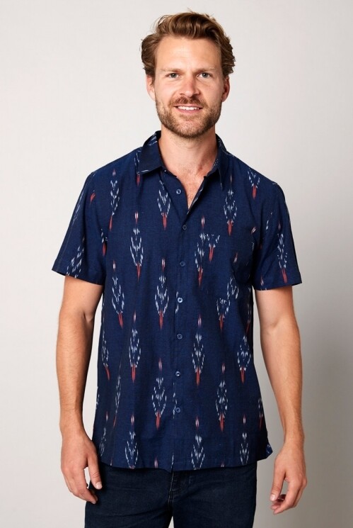 Shortsleeve Ikat Shirt