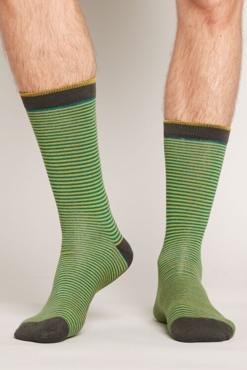 Men&#39;s Organic Stripe Socks