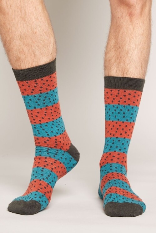 Men&#39;s Organic Spotty Socks