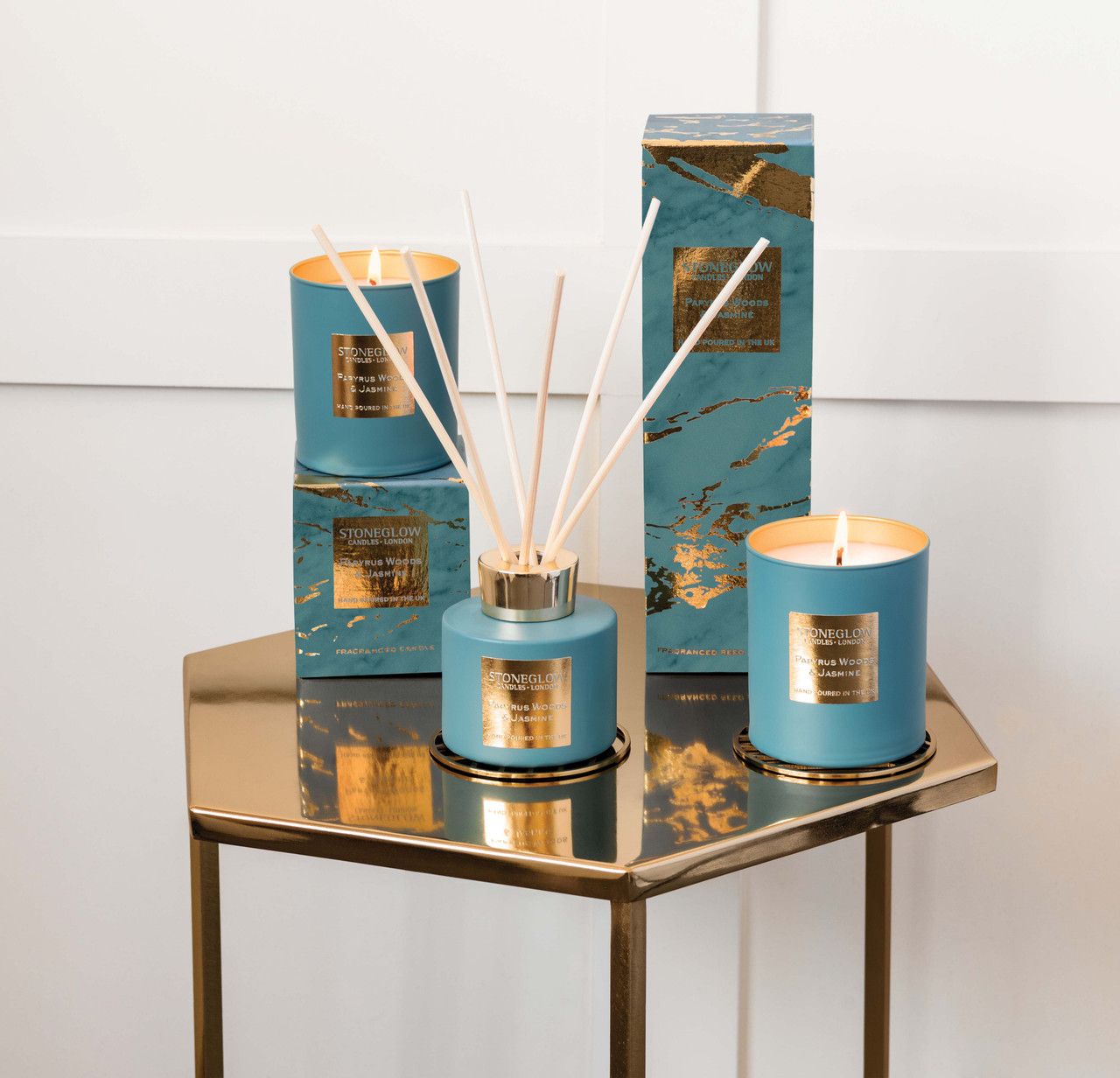Luna - Papyrus Woods &amp; Jasmine - Scented Candle - Boxed Tumbler