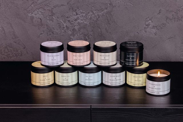Modern Classics - Silver Birch &amp; Black Pepper - Scented Candle Tin