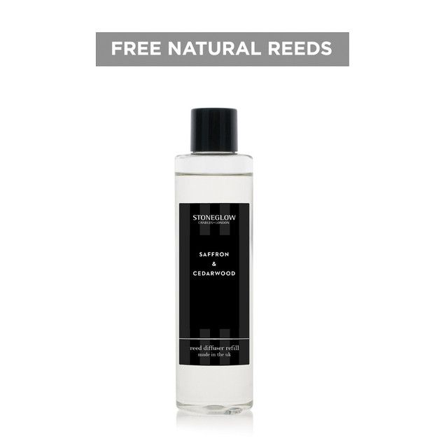 Modern Classics - Saffron &amp; Cedarwood - Reed Diffuser Refill 210ml (new glass bottle)