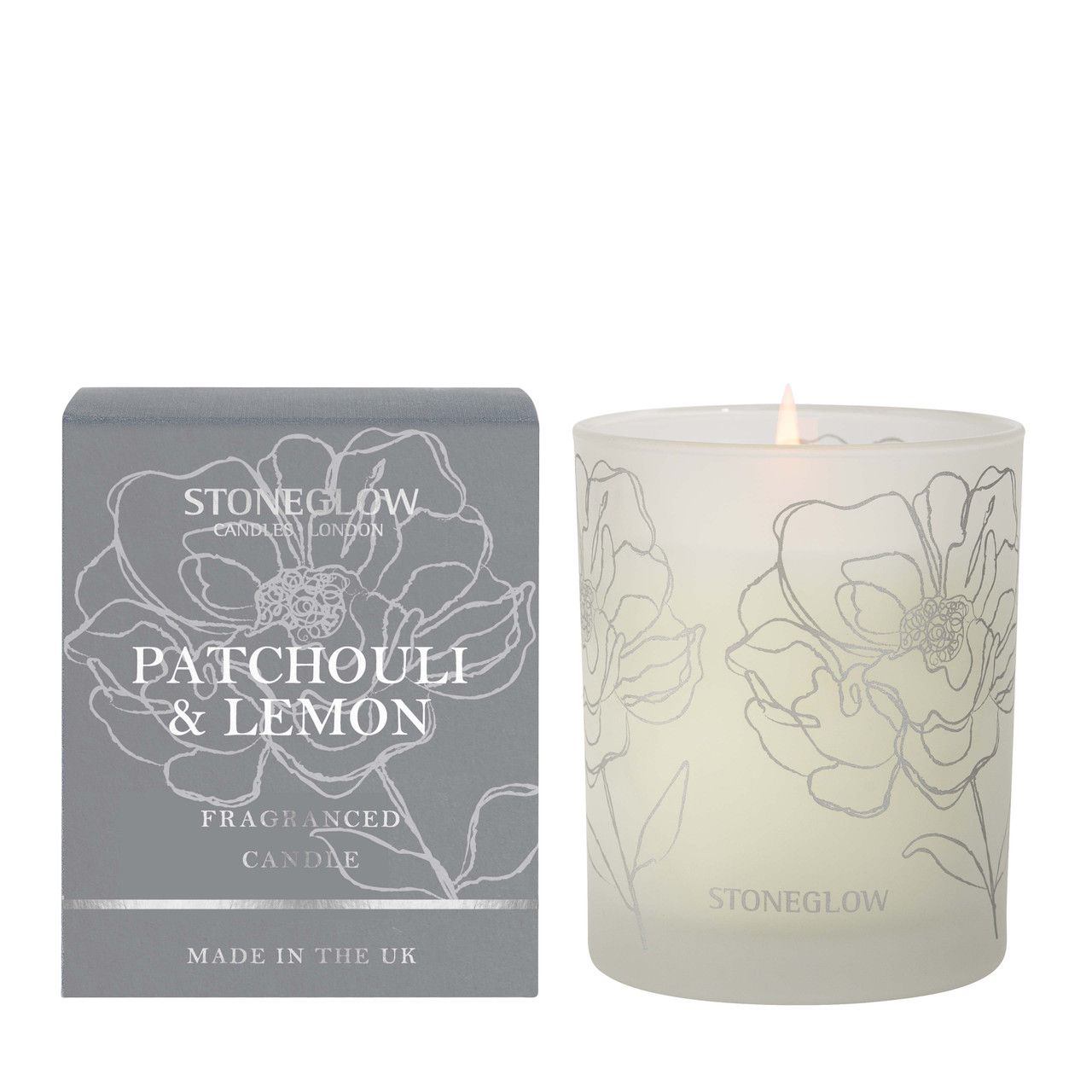 Day Flower - Patchouli &amp; Lemon - Scented Candle