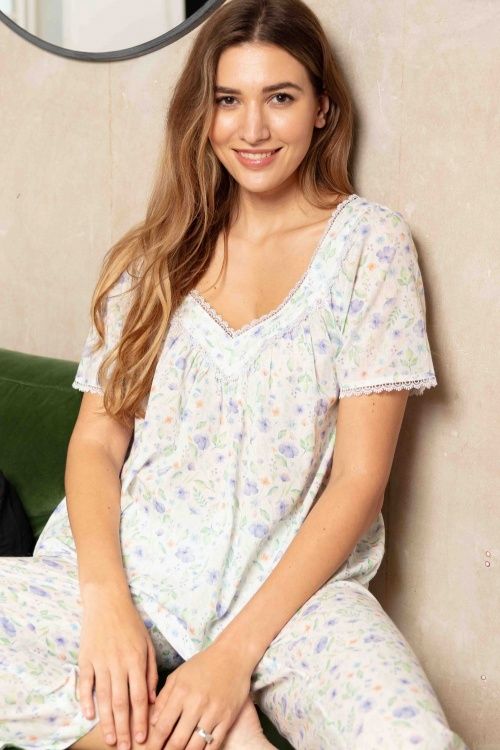 Elba Cotton Voile Slip-On Pyjamas