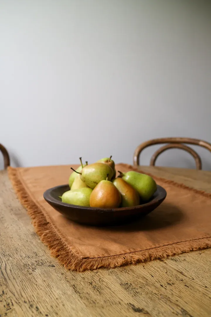 Linen Tassel Table Runner