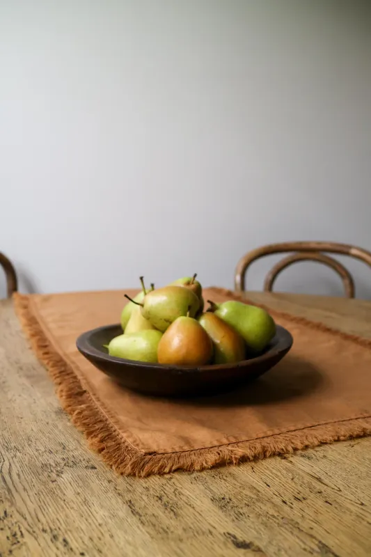 Linen Tassel Table Runner