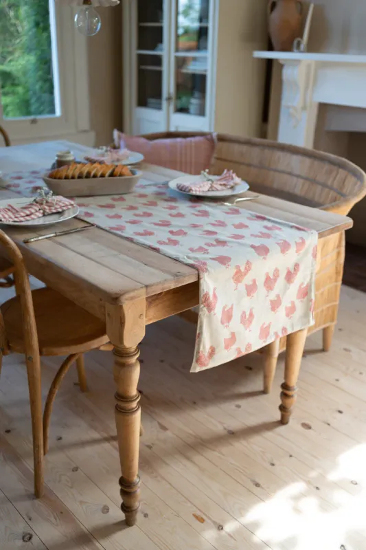Henrietta Table Runner Fig Red