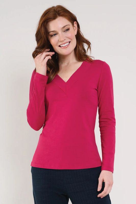 GOTS Organic Cotton V Neck Top