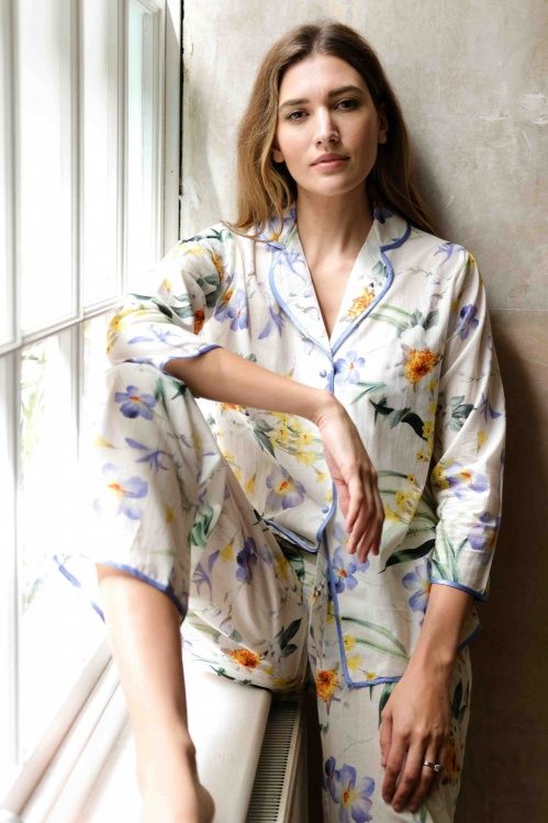 Cotton Voile Crocus Flora PJ Set
