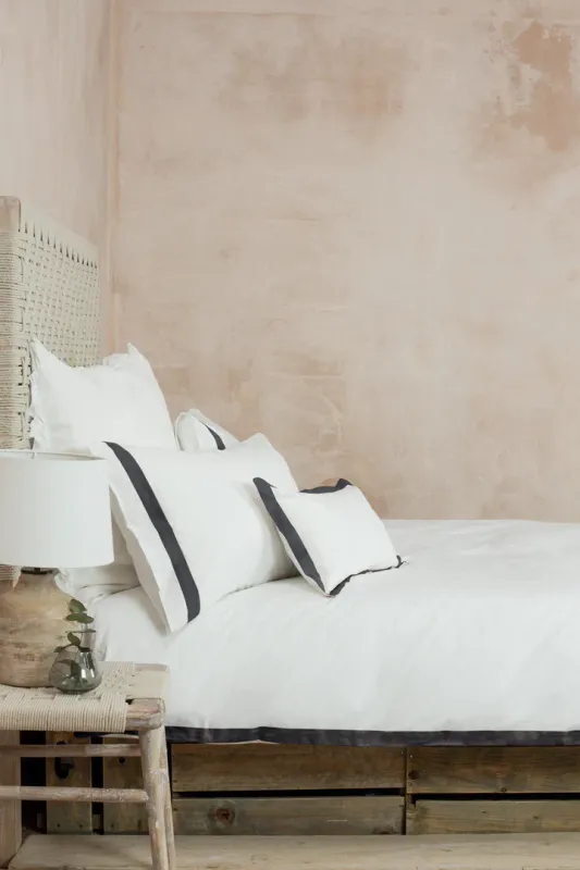 Orsa Slate Grey Single Duvet Cover 140x200cm