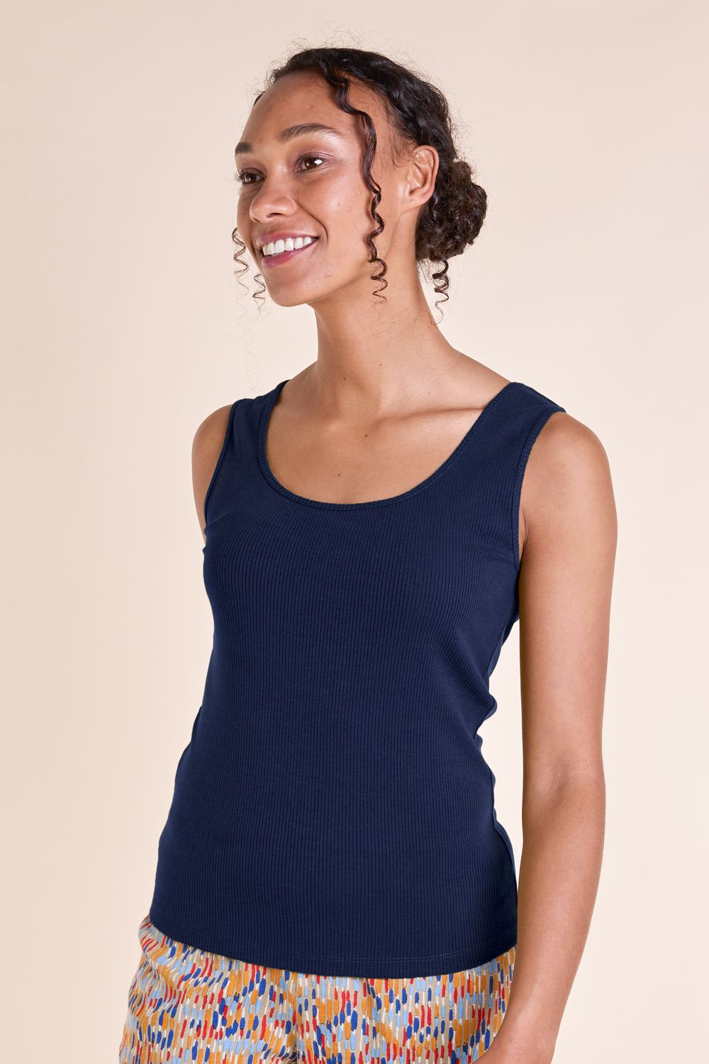 Ribbed Jersey Vest
