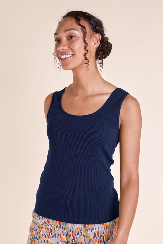 Ribbed Jersey Vest
