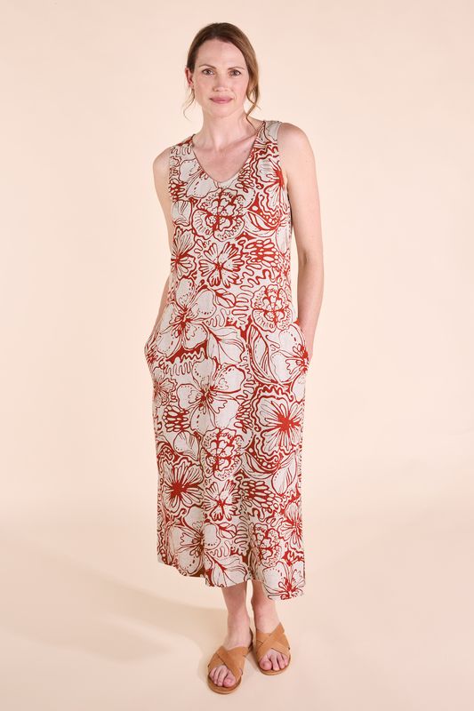 Sleeveless Linen Dress